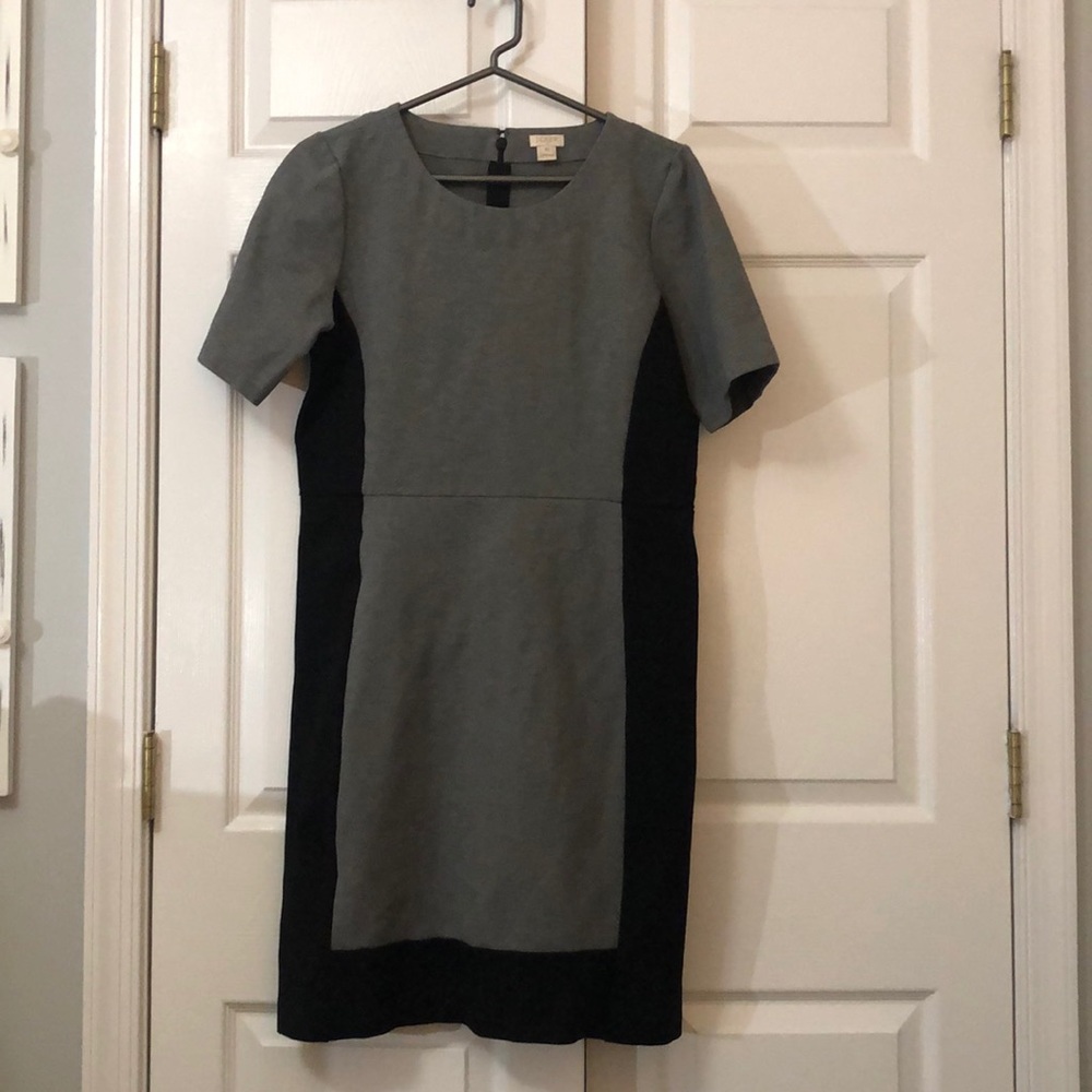 JCREW womens colorblock pencil dress SIZE 10